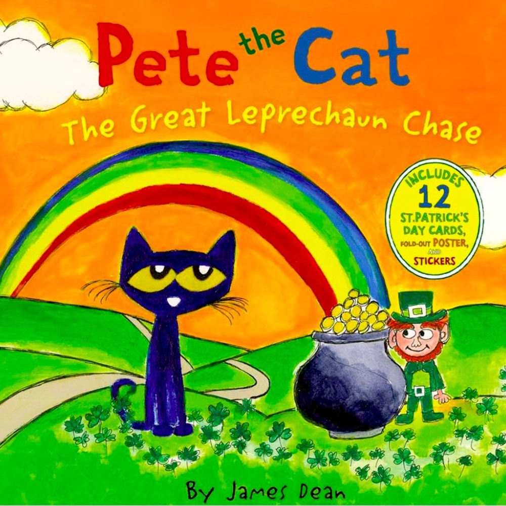 Pete the Cat - The Great Leprechaun Chase and  The Itsy Bitsy Spider book bundle